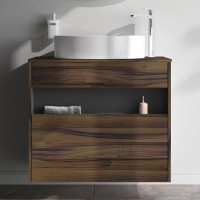 Тумба с раковиной AM.PM Func 80 дуб крафт, со столешницей, раковина M8FWCC20550WG