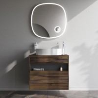 Тумба с раковиной AM.PM Func 80 дуб крафт, со столешницей, раковина M8FWCC20550WG