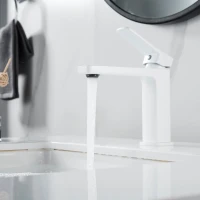 Смеситель для раковины Shevanik S9901C белый Смеситель для раковины Shevanik S9901C белый