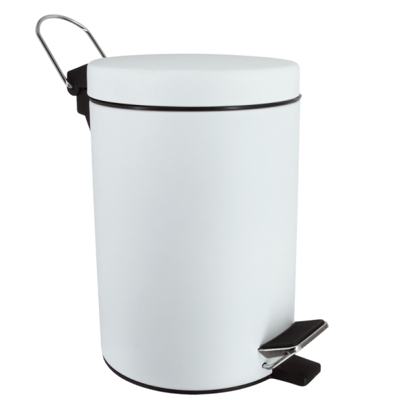 Мусорное ведро Wasserkraft Kammel 633W 3 л, матовое белое