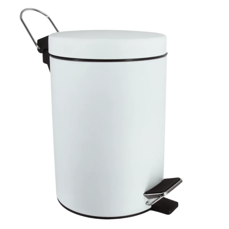 Мусорное ведро Wasserkraft Kammel 633W 3 л, матовое белое