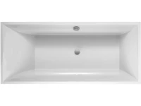Акриловая ванна Villeroy & Boch Squaro UBQ170SQR2V-01 170x75 см, встраиваемая, цвет альпийский белый, на ножках