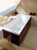 Акриловая ванна Villeroy & Boch Squaro UBQ170SQR2V-01 170x75 см, встраиваемая, цвет альпийский белый, на ножках