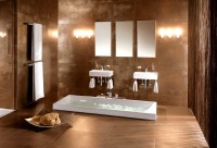 Акриловая ванна Villeroy & Boch Squaro UBQ170SQR2V-01 170x75 см, встраиваемая, цвет альпийский белый, на ножках