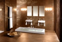 Акриловая ванна Villeroy & Boch Squaro UBQ170SQR2V-01 170x75 см, встраиваемая, цвет альпийский белый, на ножках