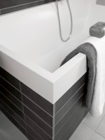 Акриловая ванна Villeroy & Boch Squaro UBQ170SQR2V-01 170x75 см, встраиваемая, цвет альпийский белый, на ножках