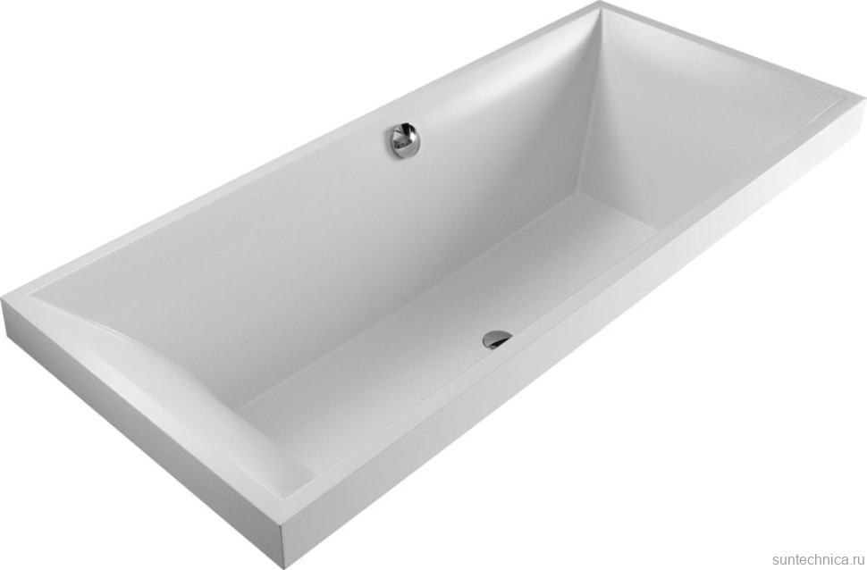 Акриловая ванна Villeroy & Boch Squaro UBQ170SQR2V-01 170x75 см, встраиваемая, цвет альпийский белый, на ножках