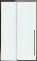Дверь для душевого уголка Veconi Premium Trento PTD-30GR 130 см, профиль брашированный графит, стекло прозрачное