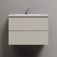 Тумба с раковиной Sancos Snob R 70 beige soft, раковина CN7007