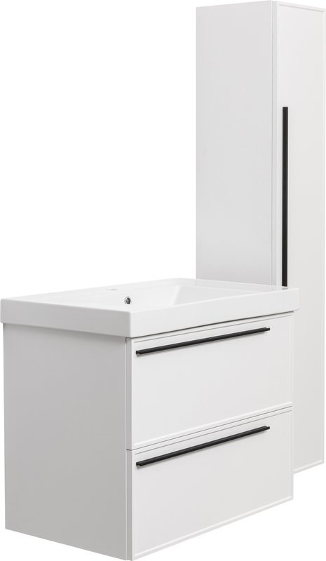 Тумба с раковиной La Fenice Elba Twin 80 белая