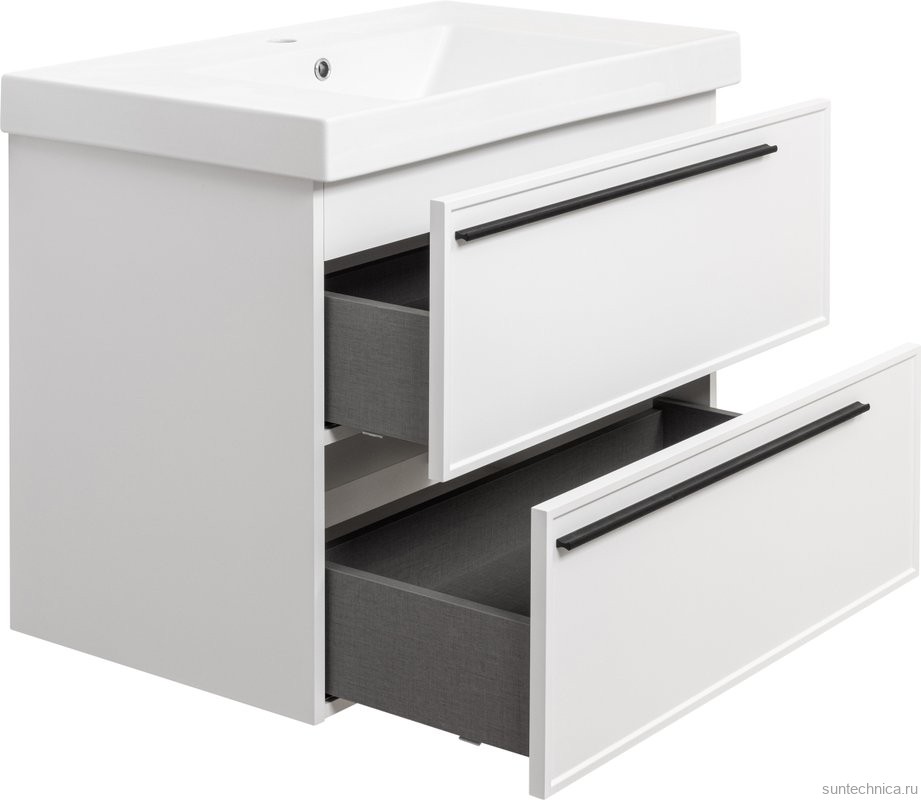 Тумба с раковиной La Fenice Elba Twin 80 белая