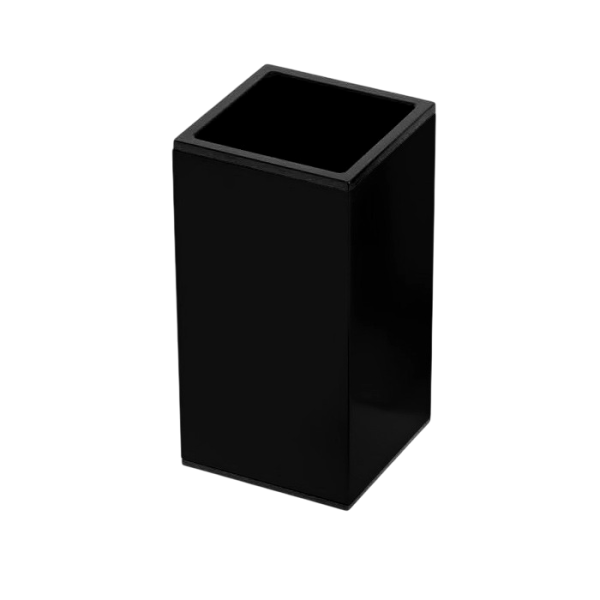 Стакан для зубных щеток Colombo Design MiniQ B1643.NM черный, пластиковый