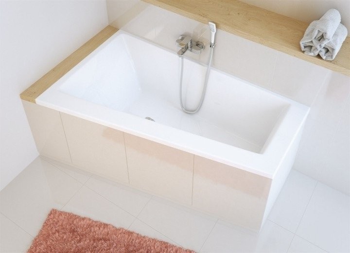 Акриловая ванна Excellent Sfera L 170x100 см, угловая, левая, встраиваемая, белая, асимметричная, с каркасом