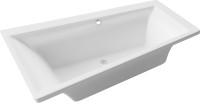 Акриловая ванна Excellent Sfera L 170x100 см, угловая, левая, встраиваемая, белая, асимметричная, с каркасом