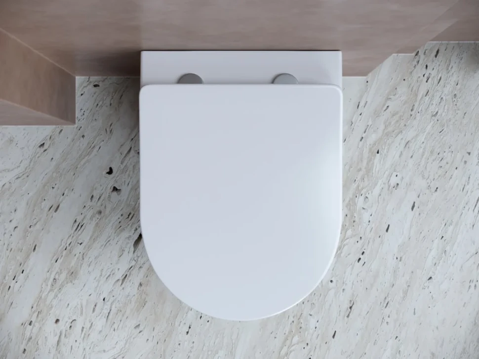 Комплект Унитаз подвесной Ceramicanova Balearica CN6000 безободковый, с микролифтом + Инсталляция Envision CN1001B + Кнопка Round, матовая черная