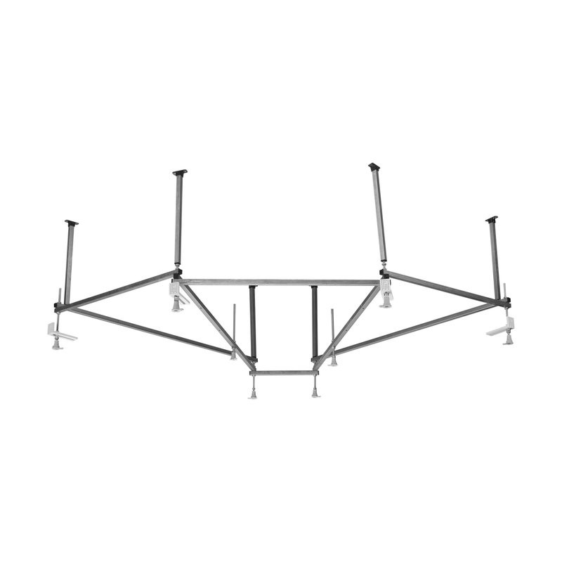 Акриловая ванна Roca Bali 150x150 см, угловая, пристенная, белая, с каркасом, со сливом-переливом