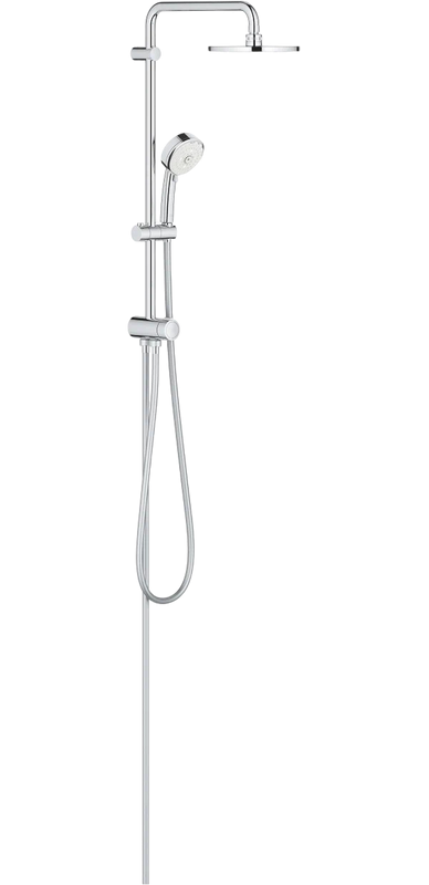 Душевой комплект Смеситель Grohe BauEdge 23334000 + Стойка New Tempesta Cosmopolitan 27394002