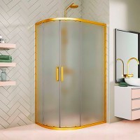 Душевой уголок Kubele DE018 RBL-MAT-BR 100х80