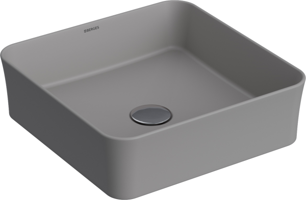 Накладная раковина Berges Ego SL 39x39 матовая серая