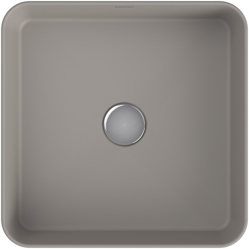 Накладная раковина Berges Ego SL 39x39 матовая серая