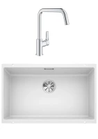 Комплект Мойка Blanco Subline 700-U белая + Смеситель Grohe Eurosmart Комплект Мойка Blanco Subline 700-U белая + Смеситель Grohe Eurosmart