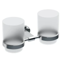 Стакан для ванной Ravak Chrome CR 220.00 настенный, хром, стеклянный, двойной