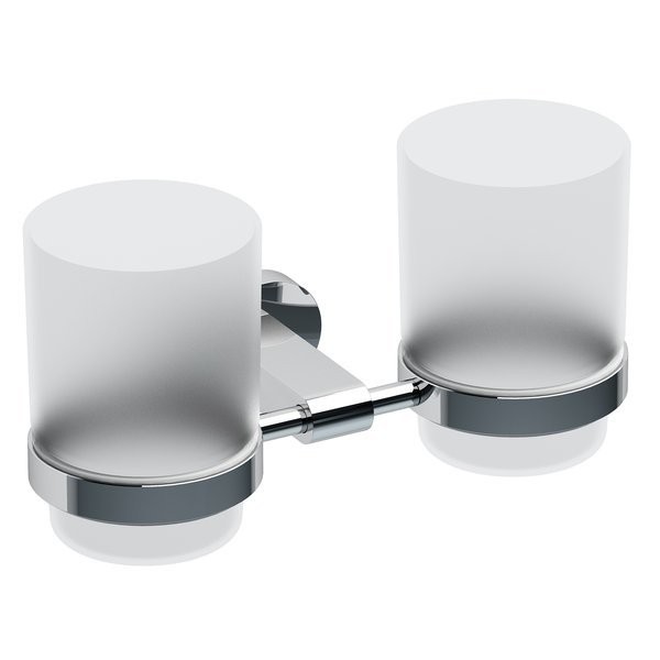 Стакан для ванной Ravak Chrome CR 220.00 настенный, хром, стеклянный, двойной