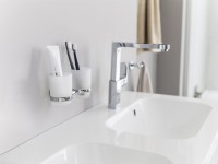 Стакан для ванной Ravak Chrome CR 220.00 настенный, хром, стеклянный, двойной