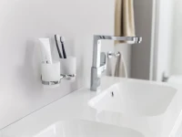 Стакан для ванной Ravak Chrome CR 220.00 настенный, хром, стеклянный, двойной