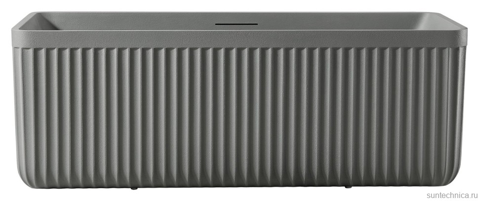 Ванна из искусственного камня AltroBagno Cinzia 090109 170x75 см, отдельностоящая, на ножках, с донным клапаном, с подголовником