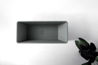 Ванна из искусственного камня AltroBagno Cinzia 090109 170x75 см, отдельностоящая, на ножках, с донным клапаном, с подголовником