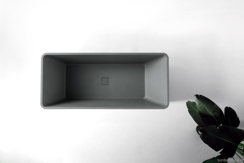 Ванна из искусственного камня AltroBagno Cinzia 090109 170x75 см, отдельностоящая, на ножках, с донным клапаном, с подголовником