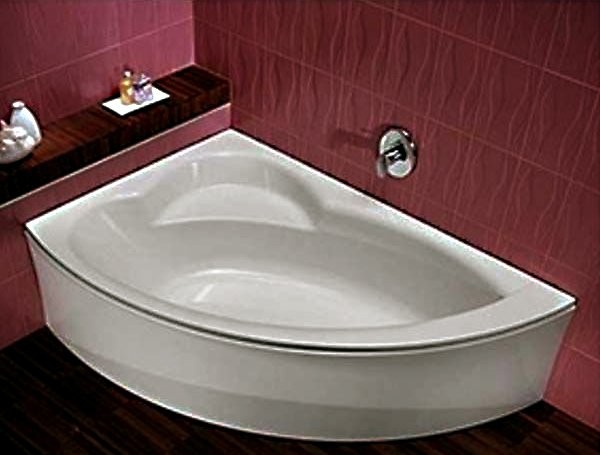 Акриловая ванна Aquanet Mayorca 00205403 L 150x100 см, угловая, левая, пристенная, белая, асимметричная, с каркасом, с сиденьем