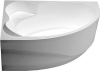 Акриловая ванна Aquanet Mayorca 00205403 L 150x100 см, угловая, левая, пристенная, белая, асимметричная, с каркасом, с сиденьем