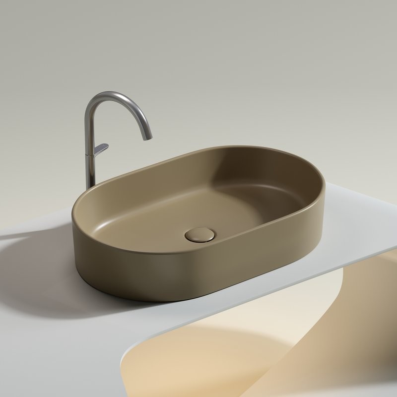 Накладная раковина Ceramicanova Element CN6048MC капучино матовая