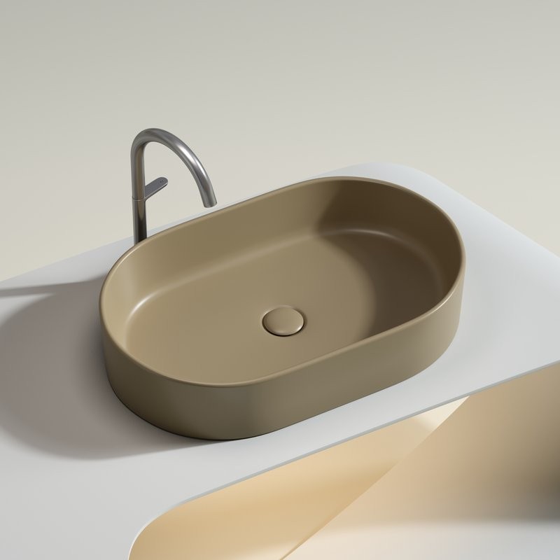Накладная раковина Ceramicanova Element CN6048MC капучино матовая