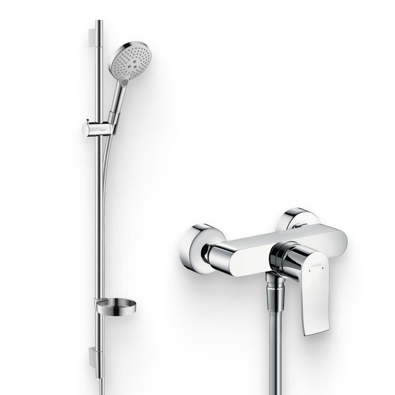 Душевой комплект Смеситель для душа Hansgrohe Metris + Гарнитур Raindance Select S 120 3iet 26631000