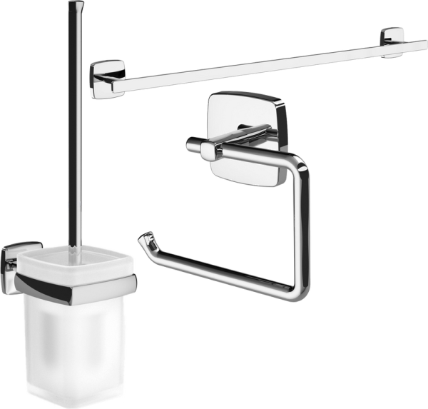 Набор Полотенцедержатель AM.PM Gem A90346400 + Ершик A9033400 + Держатель A9034100