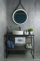 Накладная раковина GID Esfera N9424 40 глянцевая белая, круглая, фаянс