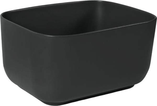 Накладная раковина SantiLine SL-1112MB черная матовая