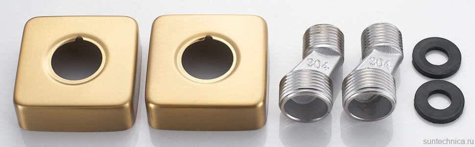 Гигиенический душ Shevanik S9905G-1 со смесителем, золотой сатин