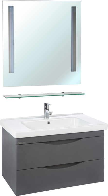 Мебель для ванной комнаты Bellezza Санриса 100 подвесная, серебро