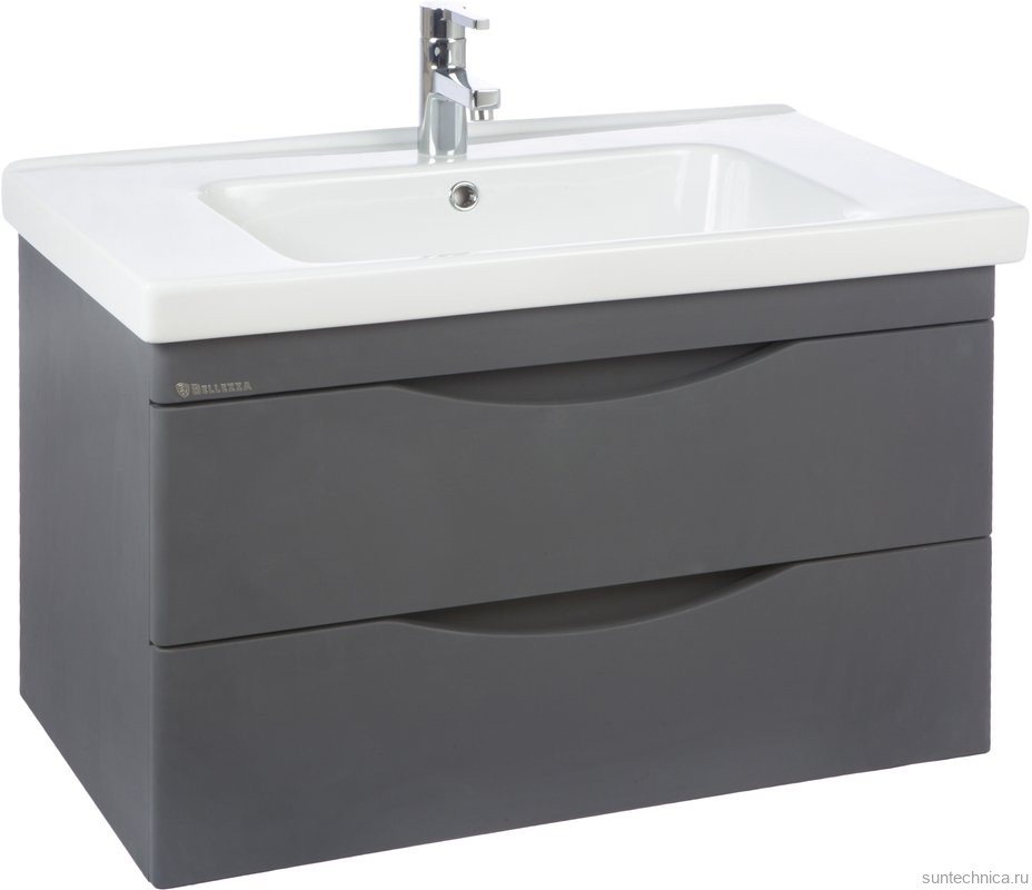 Мебель для ванной комнаты Bellezza Санриса 100 подвесная, серебро