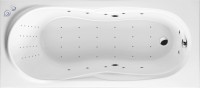 Акриловая ванна Excellent Sekwana Sekwana WAEX.SEK17.NANO 170x75 см, левая, встраиваемая, с гидромассажем, белая, со сливом-переливом
