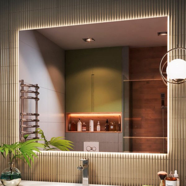 Зеркало Vigo Quadro Comfort 120 с подсветкой