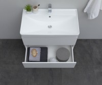 Тумба с раковиной Aquanet Sofa 80 подвесная