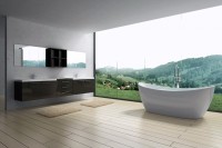 Акриловая ванна Art&Max AM-502-1700-785 170x80 см, отдельностоящая, белая, овальная, с каркасом, со сливом-переливом