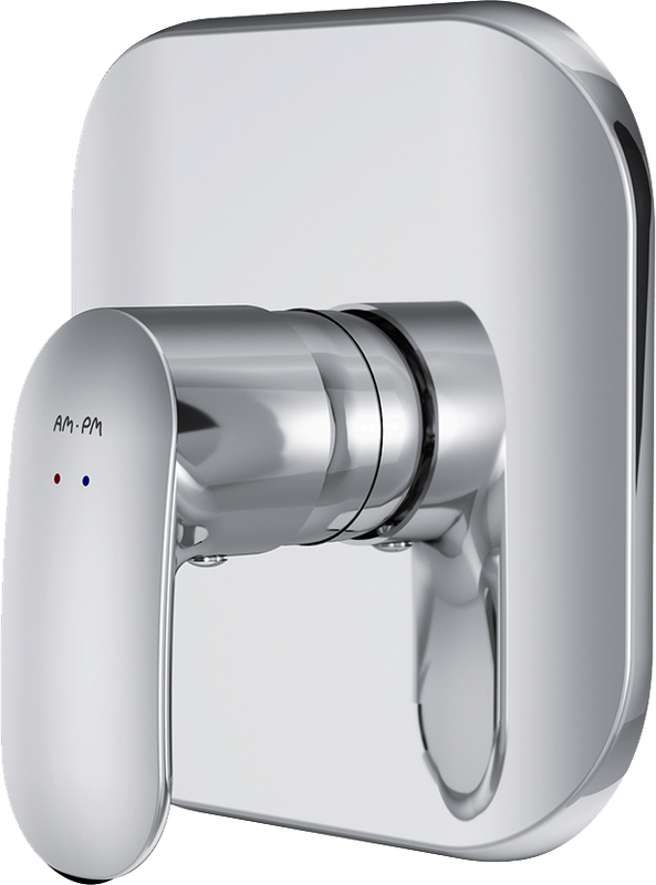 Встраиваемый смеситель для душа и ванны AM.PM Sensation F3075000 С ВНУТРЕННЕЙ ЧАСТЬЮ, хром