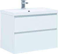 Тумба с раковиной Aquanet Гласс 90