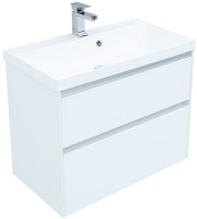 Тумба с раковиной Aquanet Гласс 90